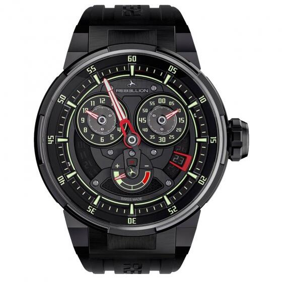 Rebellion Predator 2.0 Regulator Power Reserve black fake watches Rebellion Predator 2.0 Regulator Power Reserve black fake watches